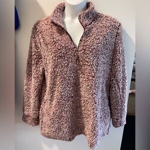 Weatherproof Pink Teddy Jacket Plush Cozy Style